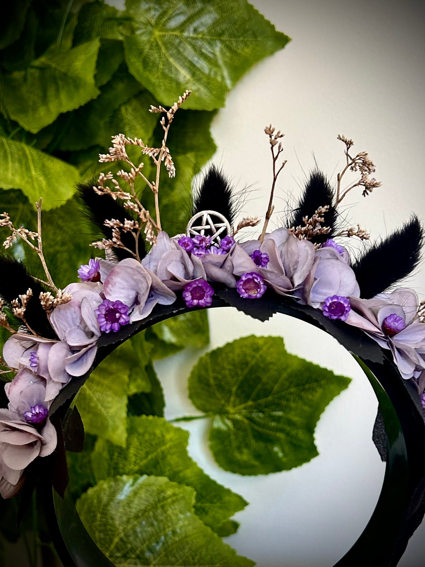 Handmade Lilac Witches Flower Crown