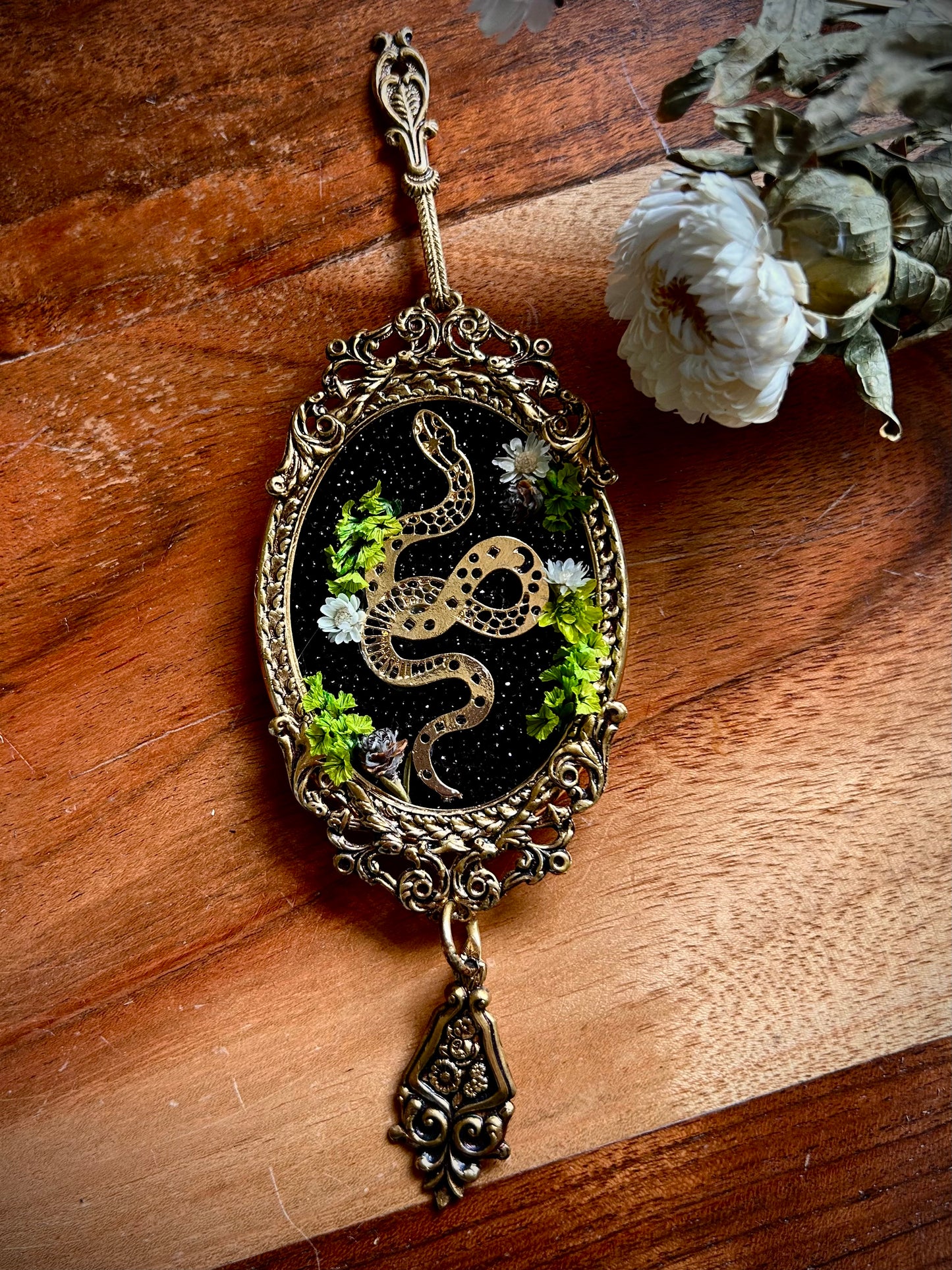 'Year of the snake' ornate wall art small