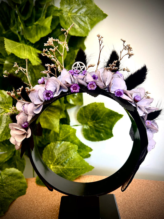 Handmade Lilac Witches Flower Crown